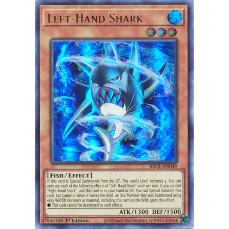 Yu-Gi-Oh TCG BROL-EN049 UR Left-Hand Shark Brothers of Legend