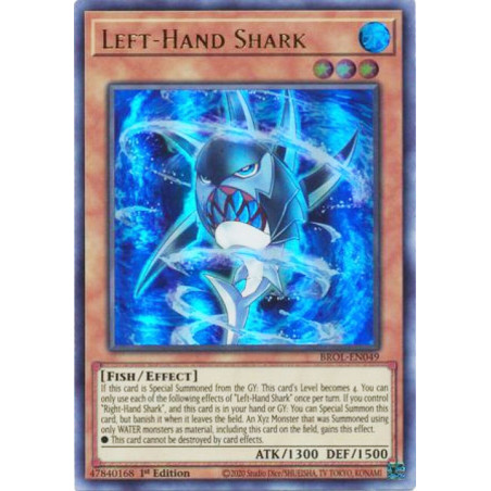 Yu-Gi-Oh TCG BROL-EN049 UR Left-Hand Shark Brothers of Legend