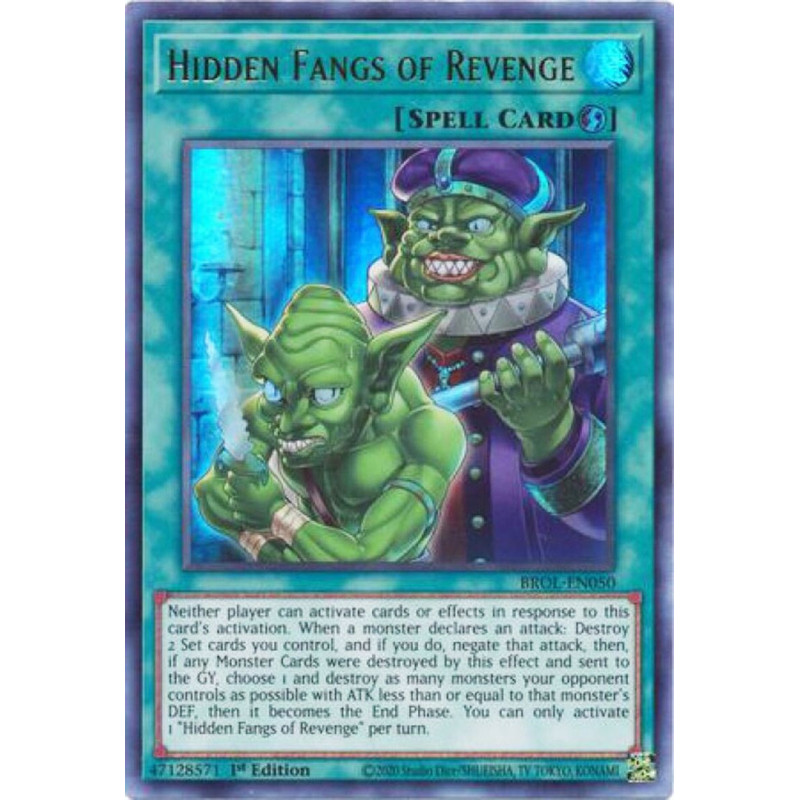 Yu-Gi-Oh TCG BROL-EN050 UR Hidden Fangs of Revenge Brothers of Legend