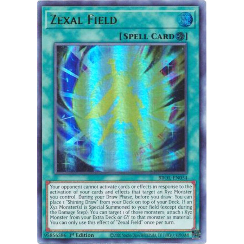 Yu-Gi-Oh TCG BROL-EN054 UR Zexal Field Brothers of Legend