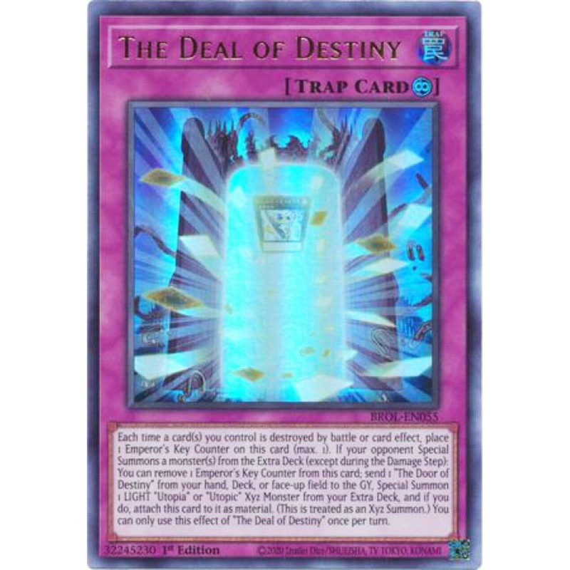 Yu-Gi-Oh TCG BROL-EN055 UR The Deal of Destiny Brothers of Legend
