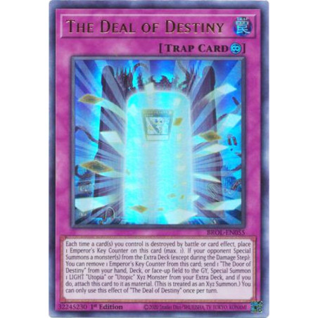 Yu-Gi-Oh TCG BROL-EN055 UR The Deal of Destiny Brothers of Legend