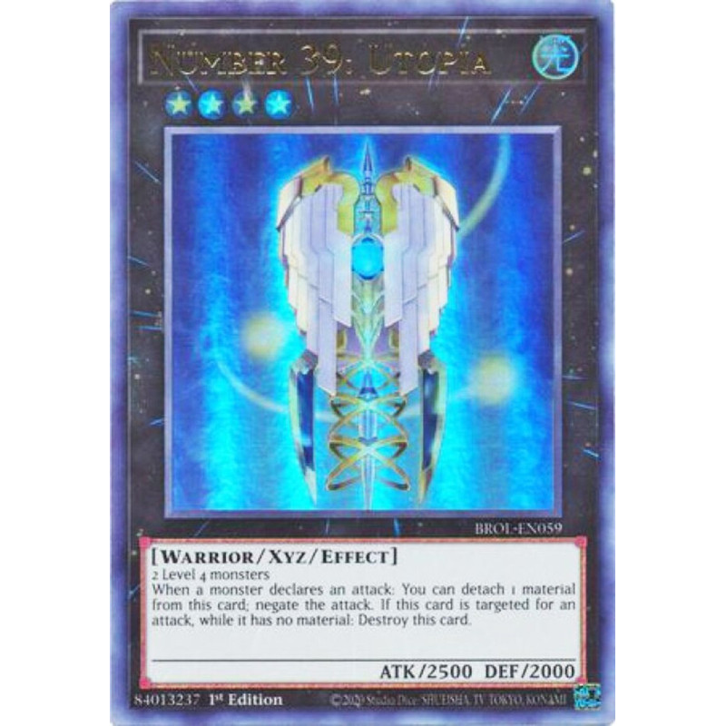 Yu-Gi-Oh TCG BROL-EN059 UR Number 39: Utopia Brothers of Legend