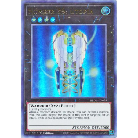 Yu-Gi-Oh TCG BROL-EN059 UR Number 39: Utopia Brothers of Legend