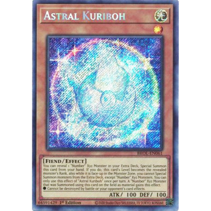 Yu-Gi-Oh TCG BROL-EN061 SE Astral Kuriboh Brothers of Legend