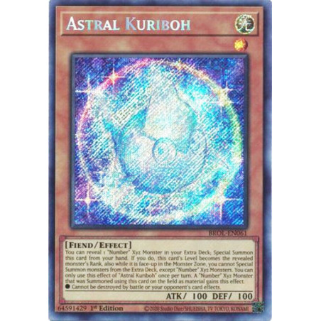 Yu-Gi-Oh TCG BROL-EN061 SE Astral Kuriboh Brothers of Legend