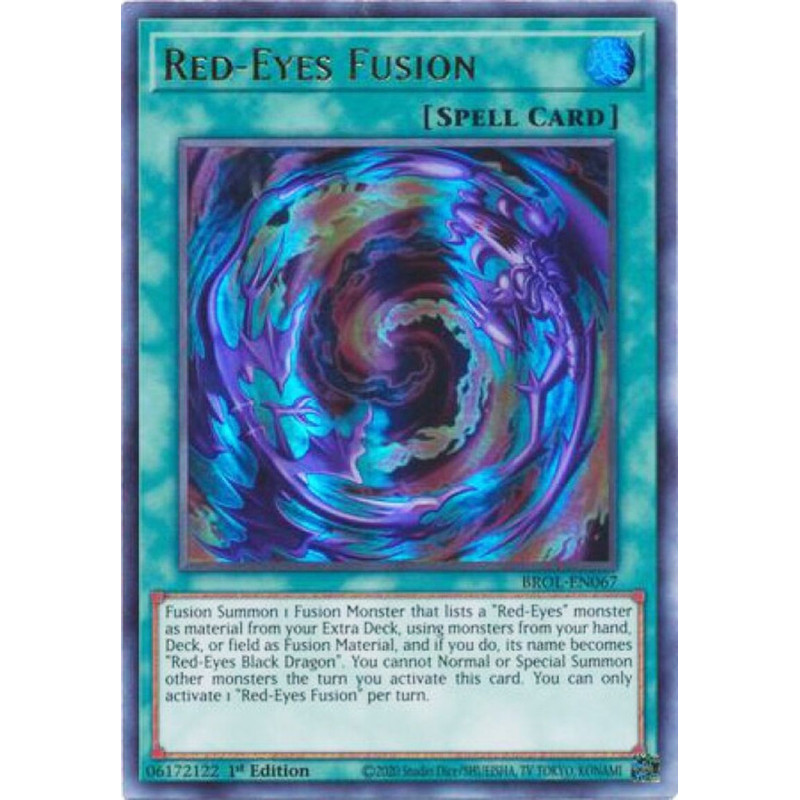 Yu-Gi-Oh TCG BROL-EN067 UR Red-Eyes Fusion Brothers of Legend