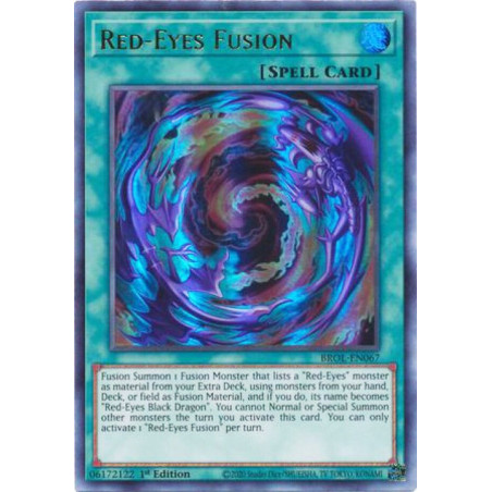 Yu-Gi-Oh TCG BROL-EN067 UR Red-Eyes Fusion Brothers of Legend