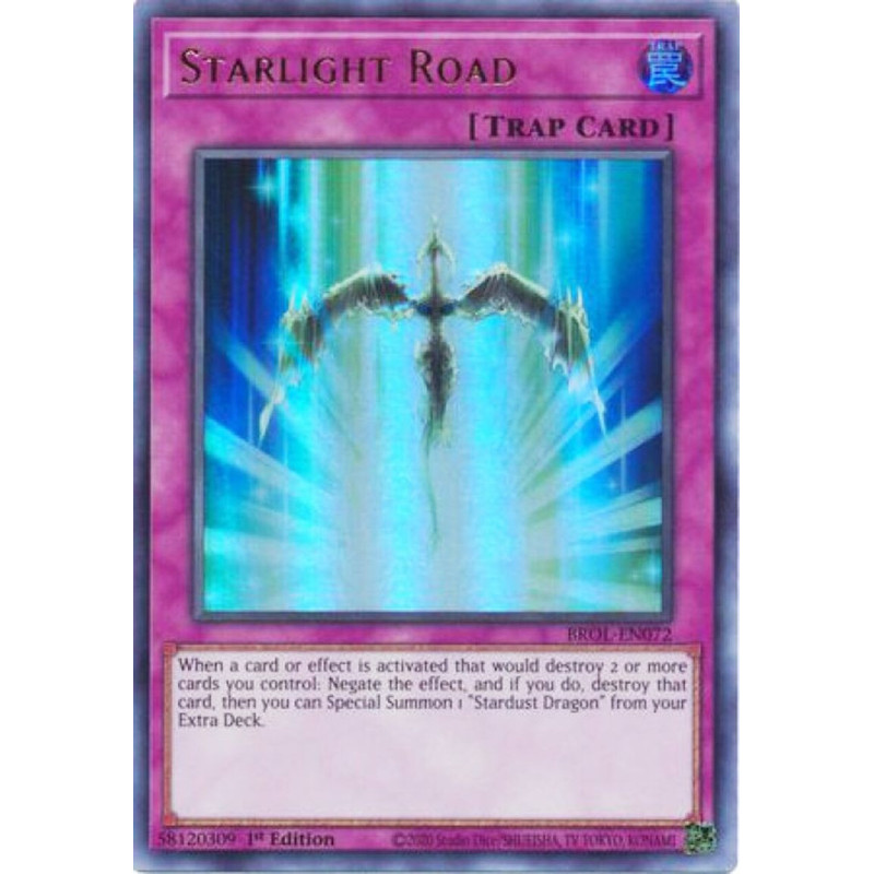 Yu-Gi-Oh TCG BROL-EN072 UR Starlight Road Brothers of Legend