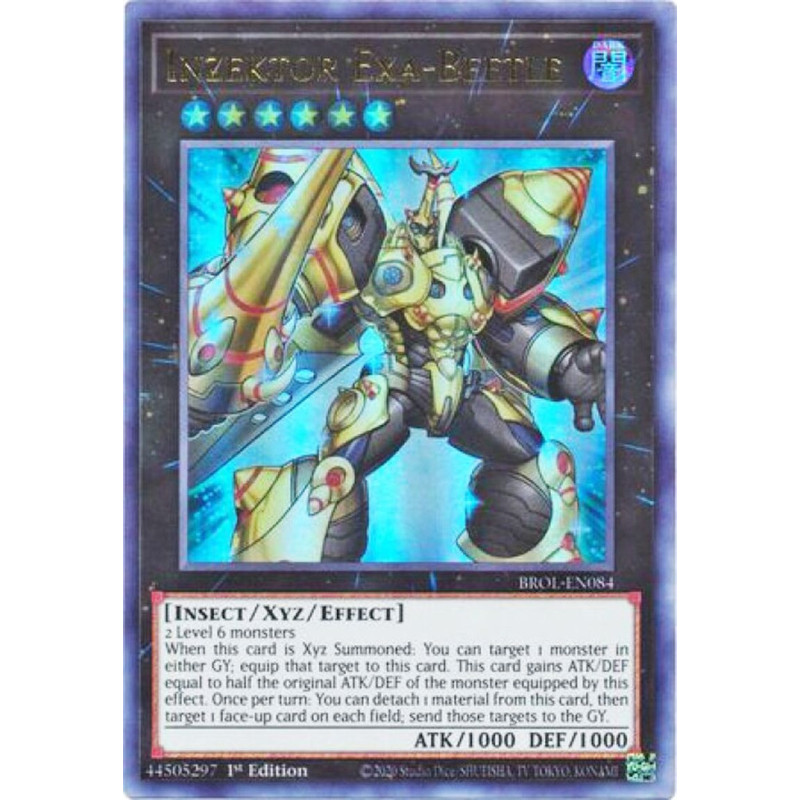 Yu-Gi-Oh TCG BROL-EN084 UR Inzektor Exa-Beetle Brothers of Legend