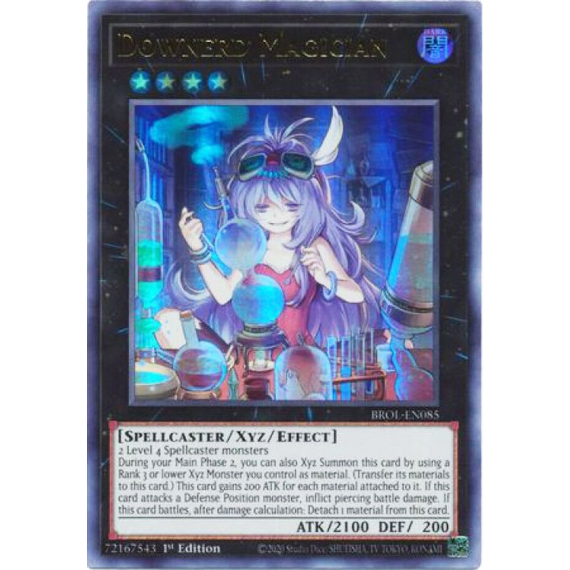 Yu-Gi-Oh TCG BROL-EN085 UR Downerd Magician Brothers of Legend