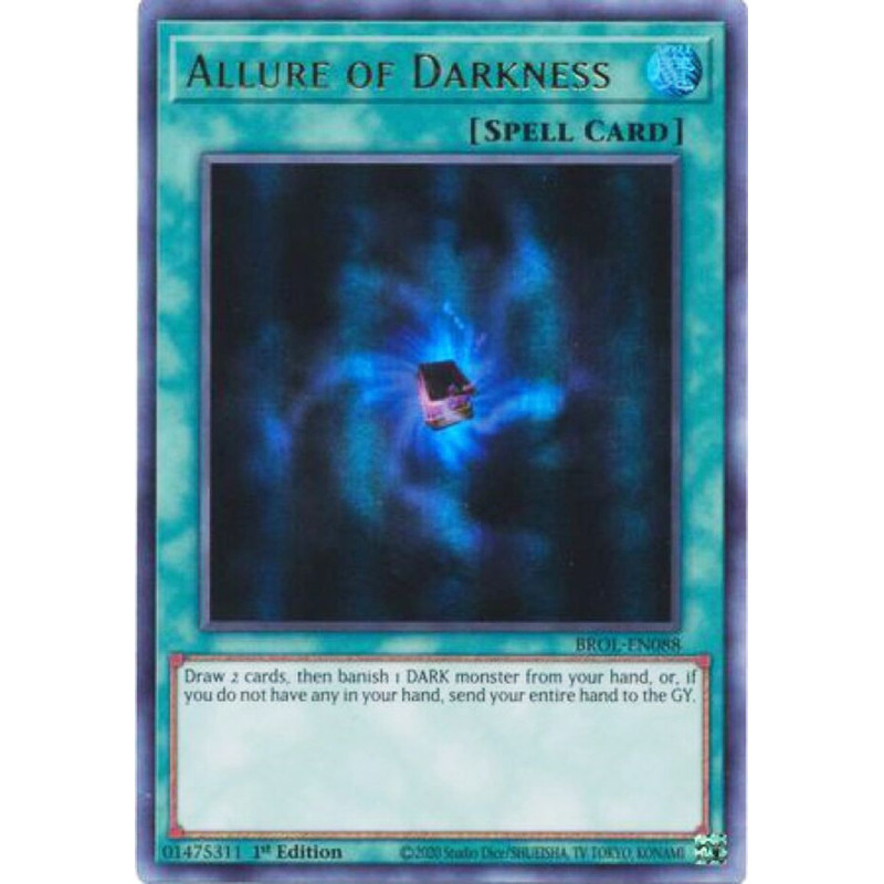 Yu-Gi-Oh TCG BROL-EN088 UR Allure of Darkness Brothers of Legend