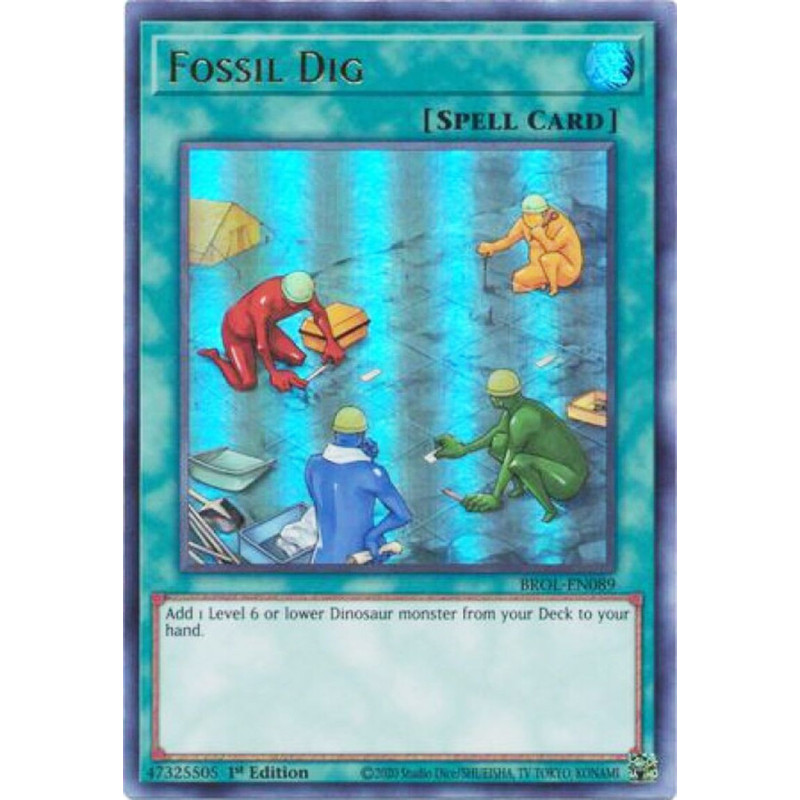 Yu-Gi-Oh TCG BROL-EN089 UR Fossil Dig Brothers of Legend