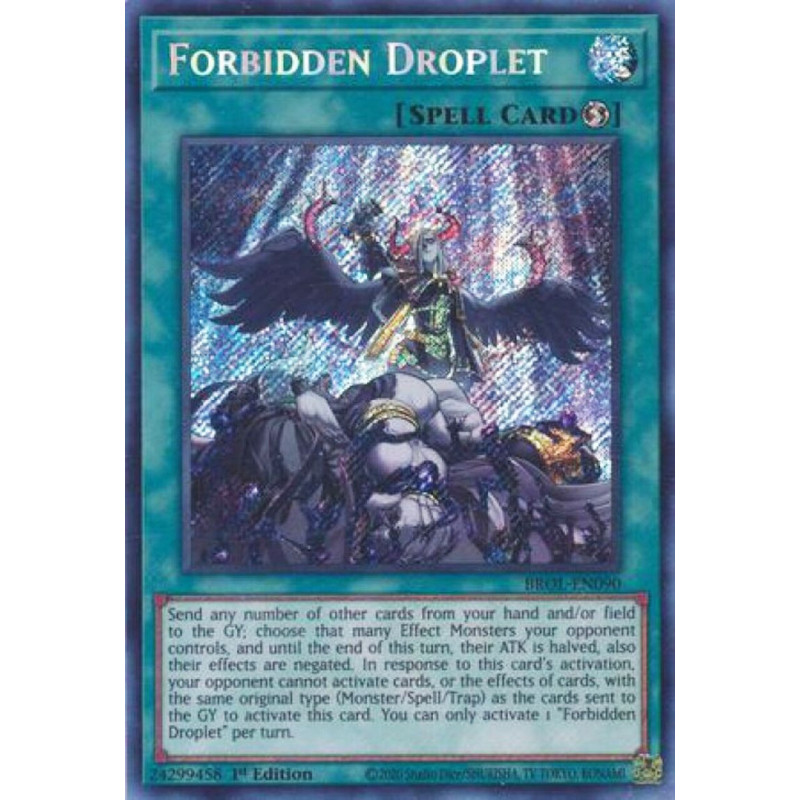 Yu-Gi-Oh TCG BROL-EN090 SE Forbidden Droplet Brothers of Legend