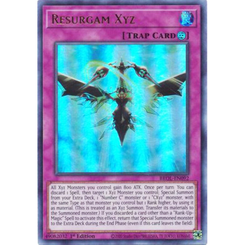 Yu-Gi-Oh TCG BROL-EN092 UR Resurgam Xyz Brothers of Legend