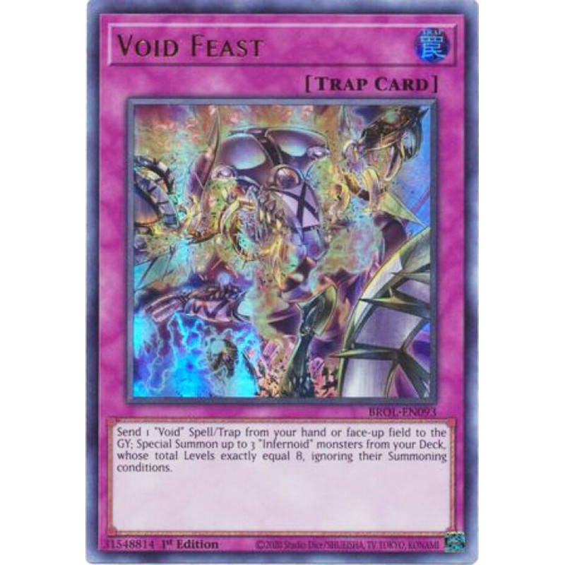 Yu-Gi-Oh TCG BROL-EN093 UR Void Feast Brothers of Legend