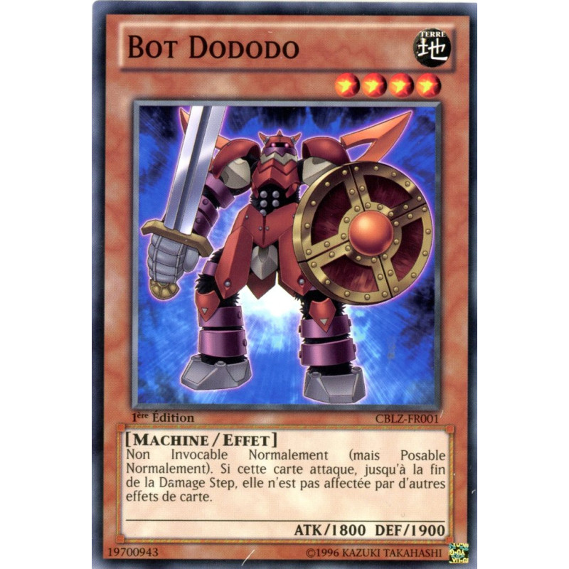 Yu-Gi-Oh TCG CBLZ-FR001 C Bot Dododo Le Feu du Cosmos