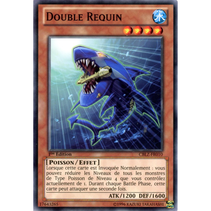 Yu-Gi-Oh TCG CBLZ-FR010 C Double Requin Le Feu du Cosmos