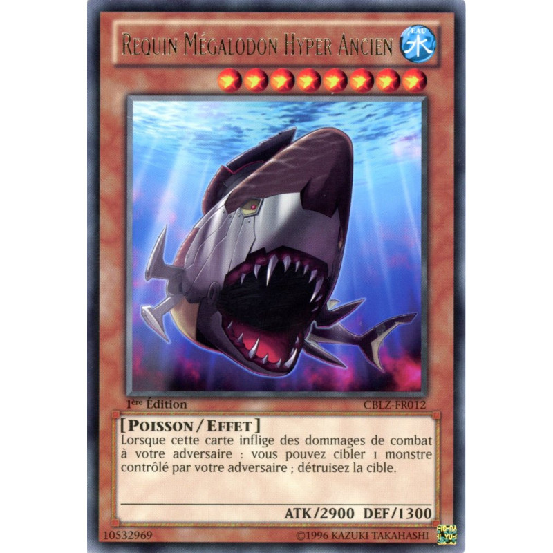 Yu-Gi-Oh TCG CBLZ-FR012 R Requin Mégalodon Hyper Ancien Le Feu du Cosmos