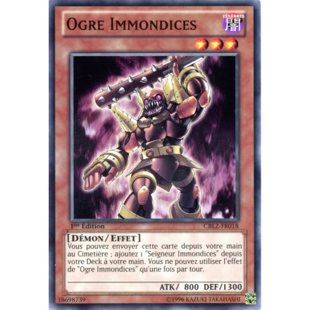 Yu-Gi-Oh TCG CBLZ-FR018 C Ogre Immondices Le Feu du Cosmos