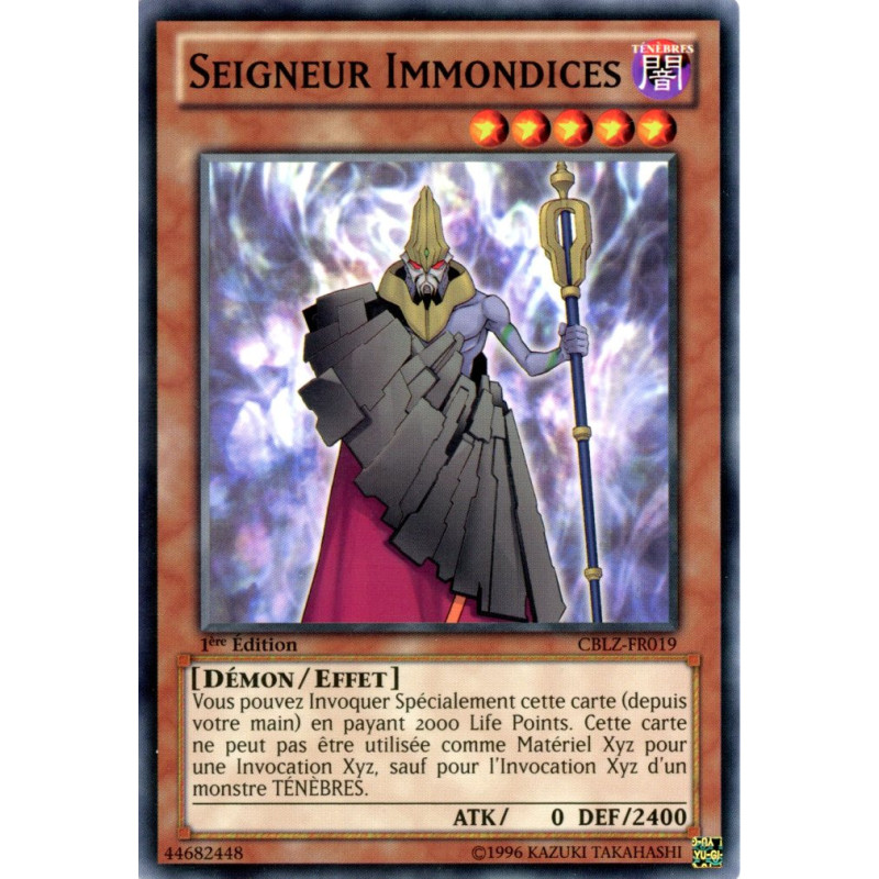 Yu-Gi-Oh TCG CBLZ-FR019 C Seigneur Immondices Le Feu du Cosmos