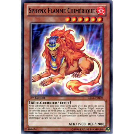 Yu-Gi-Oh TCG CBLZ-FR030 C Sphynx Flamme Chimérique Le Feu du Cosmos