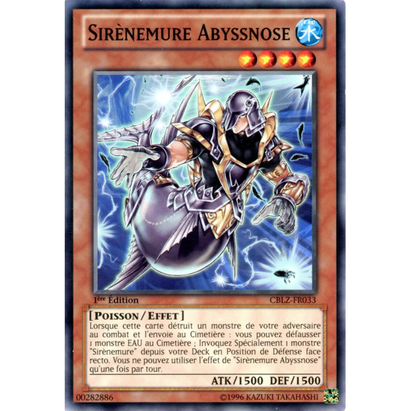 Yu-Gi-Oh TCG CBLZ-FR033 C Sirènemure Abyssnose Le Feu du Cosmos