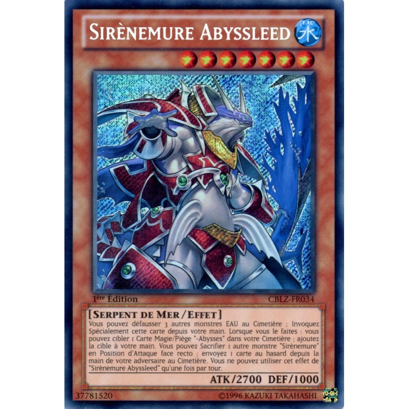 Yu-Gi-Oh TCG CBLZ-FR034 SE Sirènemure Abyssleed Le Feu du Cosmos