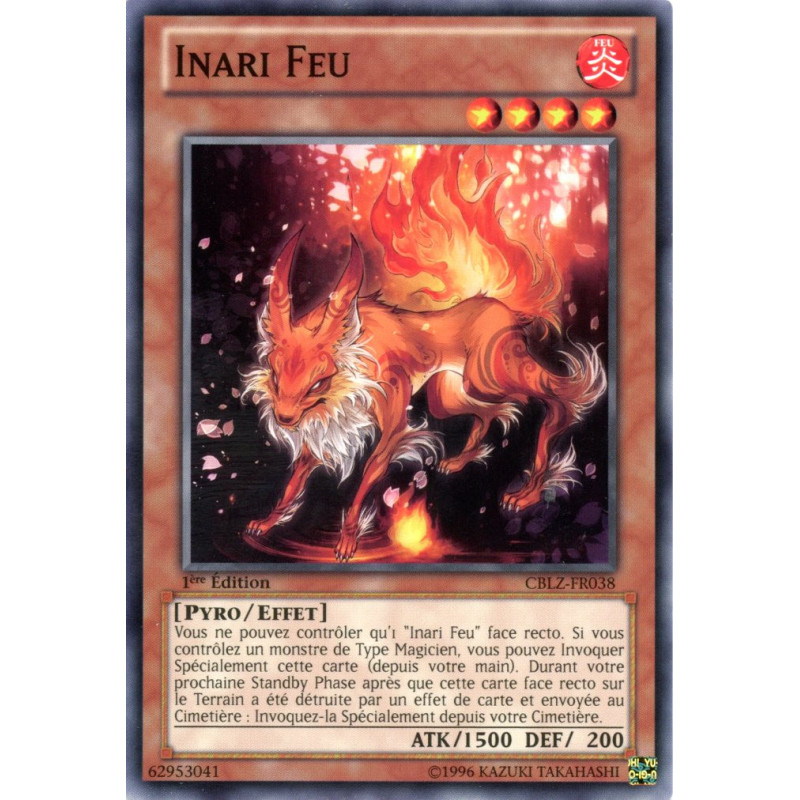 Yu-Gi-Oh TCG CBLZ-FR038 C Inari Feu Le Feu du Cosmos