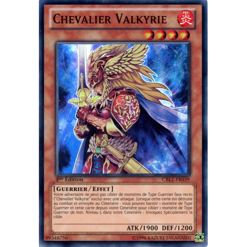 Yu-Gi-Oh TCG CBLZ-FR039 SR Chevalier Valkyrie Le Feu du Cosmos