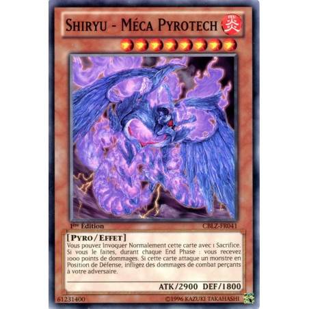 Yu-Gi-Oh TCG CBLZ-FR041 C Shiryu - Méca Pyrotech Le Feu du Cosmos