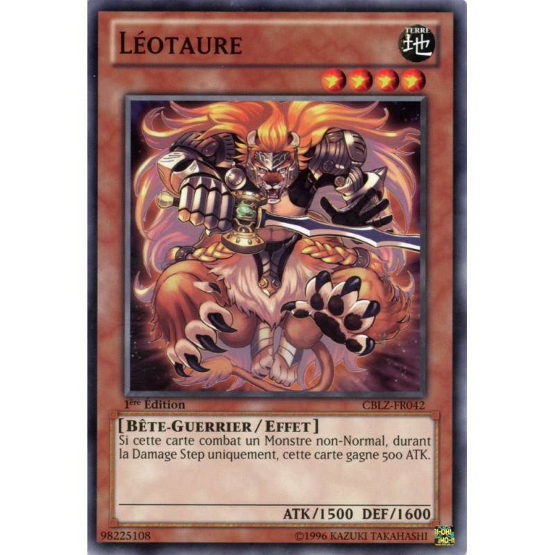 Yu-Gi-Oh TCG CBLZ-FR042 C Léotaure Le Feu du Cosmos