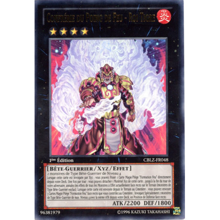 Yu-Gi-Oh TCG CBLZ-FR048 UR Confrérie du Poing de Feu - Roi Tigre Le Feu du Cosmos