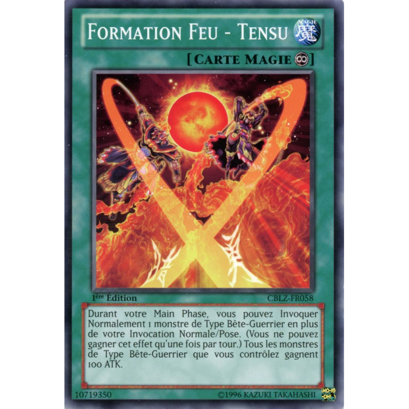 Yu-Gi-Oh TCG CBLZ-FR058 C Formation Feu - Tensu Le Feu du Cosmos