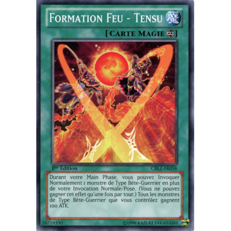 Yu-Gi-Oh TCG CBLZ-FR058 C Formation Feu - Tensu Le Feu du Cosmos