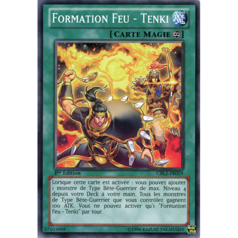 Yu-Gi-Oh TCG CBLZ-FR059 C Formation Feu - Tenki Le Feu du Cosmos