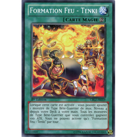 Yu-Gi-Oh TCG CBLZ-FR059 C Formation Feu - Tenki Le Feu du Cosmos