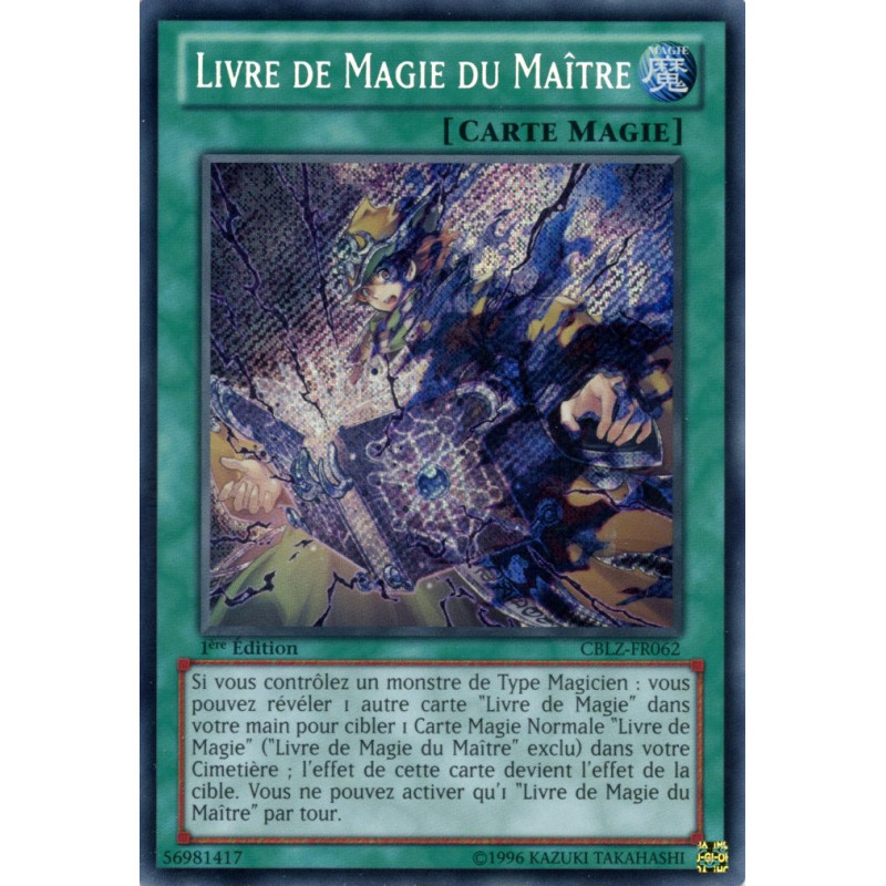 Yu-Gi-Oh TCG CBLZ-FR062 SE Livre de Magie du Maître Le Feu du Cosmos