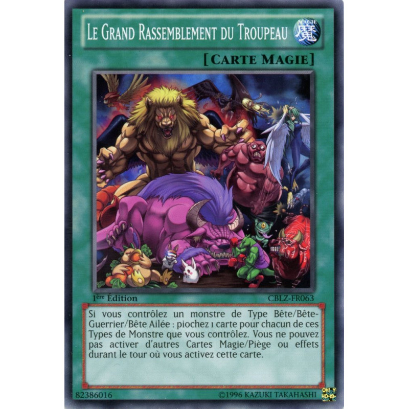 Yu-Gi-Oh TCG CBLZ-FR063 C Le Grand Rassemblement du Troupeau Le Feu du Cosmos