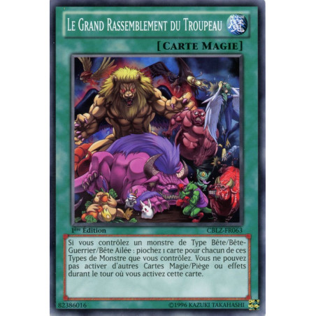 Yu-Gi-Oh TCG CBLZ-FR063 C Le Grand Rassemblement du Troupeau Le Feu du Cosmos