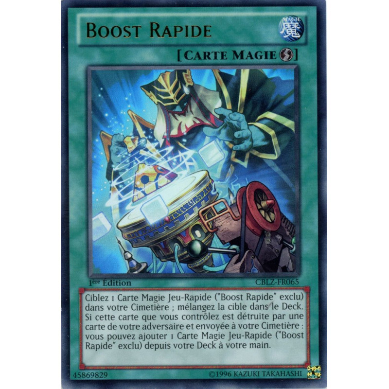 Yu-Gi-Oh TCG CBLZ-FR065 UR Boost Rapide Le Feu du Cosmos