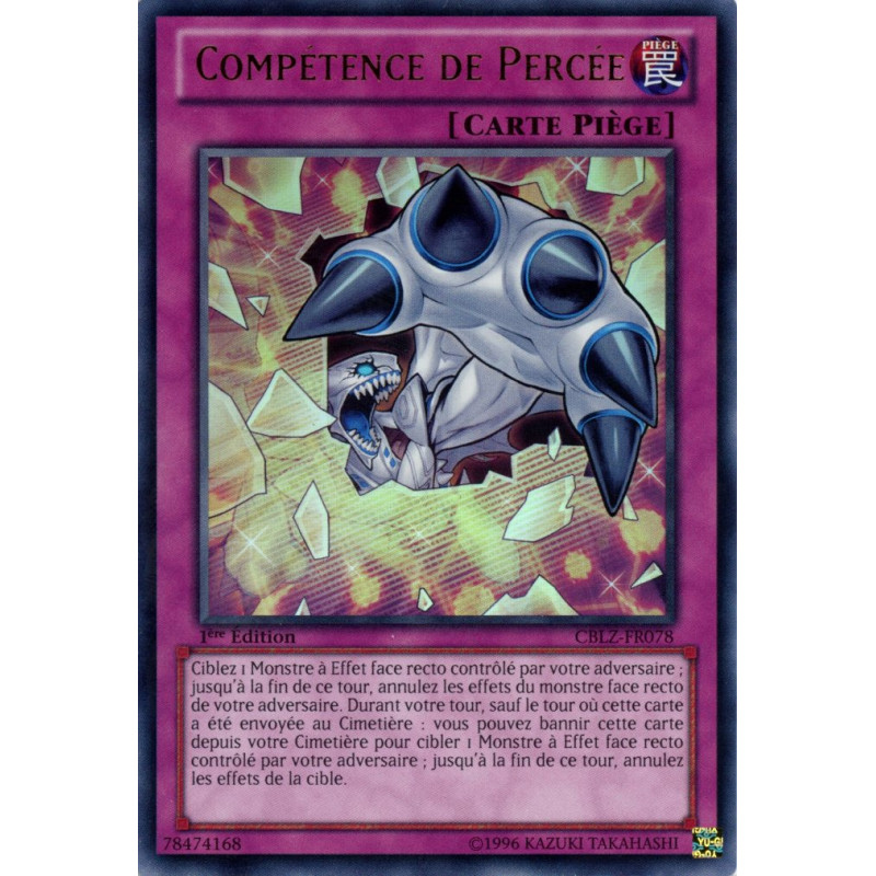 Yu-Gi-Oh TCG CBLZ-FR078 UR Compétence de Percée Le Feu du Cosmos