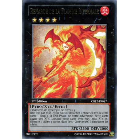 Yu-Gi-Oh TCG CBLZ-FR087 R Renarde de la Flamme Infernale Le Feu du Cosmos