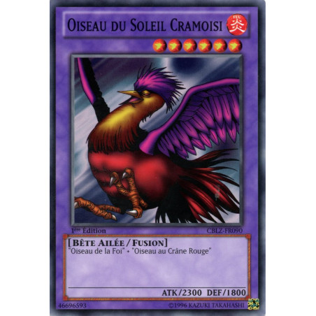 Yu-Gi-Oh TCG CBLZ-FR090 C Oiseau du Soleil Cramoisi Le Feu du Cosmos