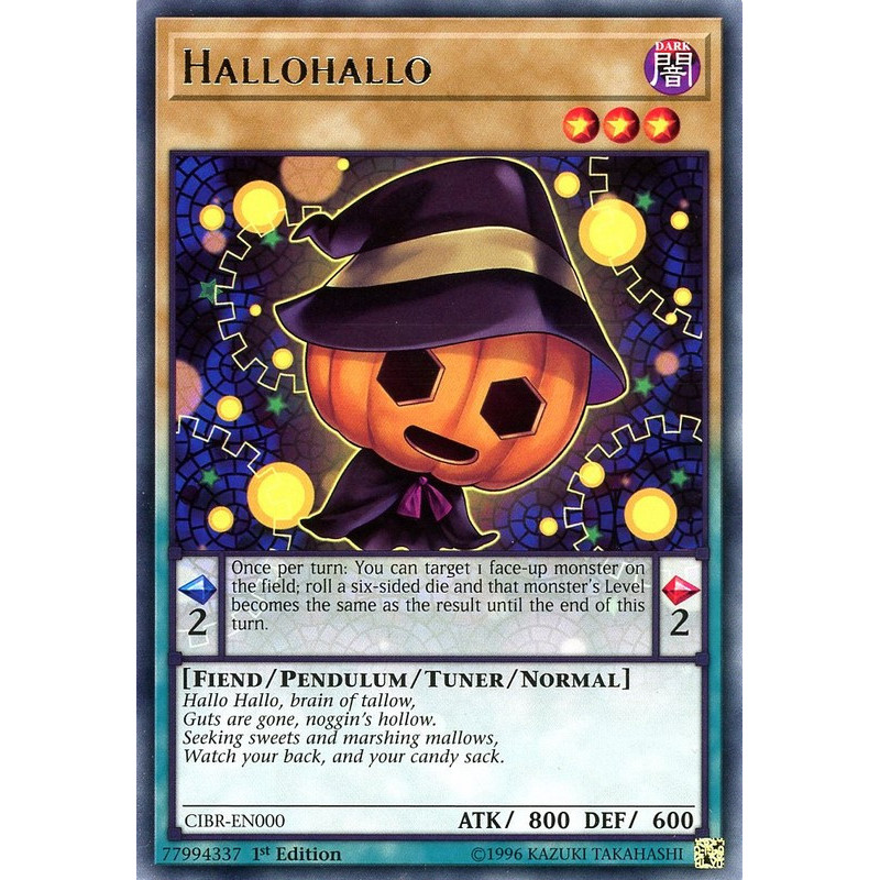 Yu-Gi-Oh TCG CIBR-EN000 R Hallohallo Circuit Break