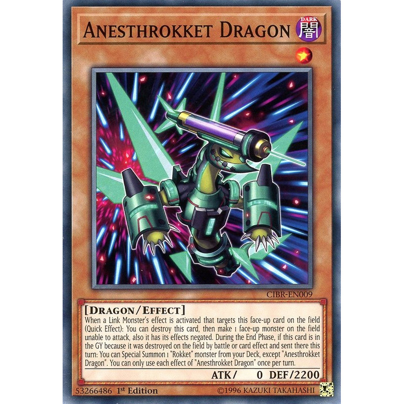 Yu-Gi-Oh TCG CIBR-EN009 C Anesthrokket Dragon Circuit Break