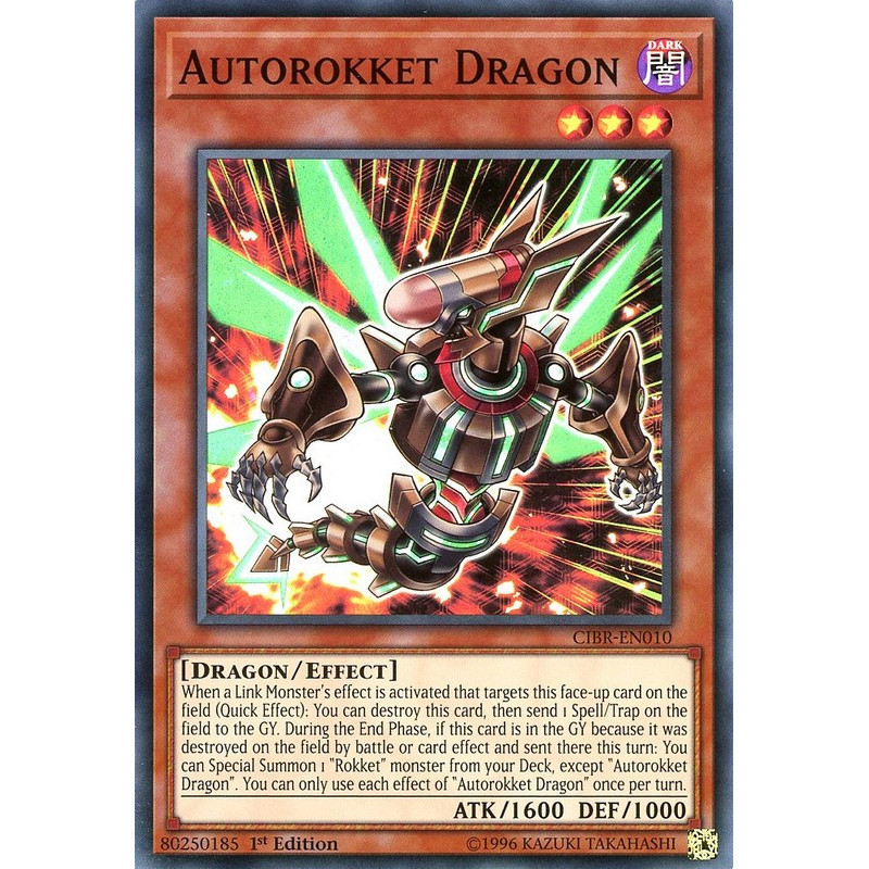 Yu-Gi-Oh TCG CIBR-EN010 SR Autorokket Dragon Circuit Break