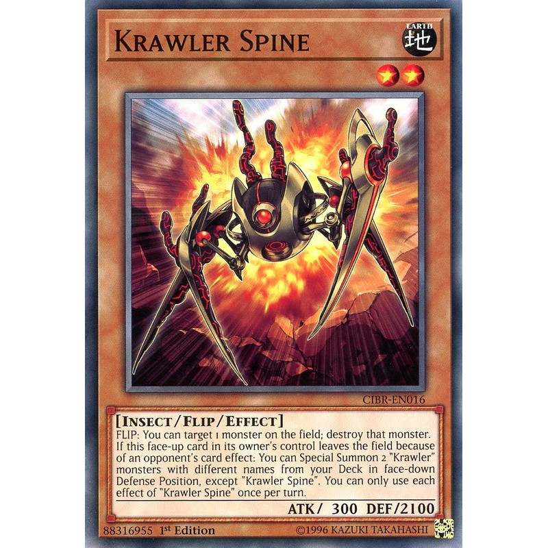 Yu-Gi-Oh TCG CIBR-EN016 C Krawler Spine Circuit Break