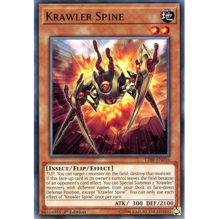 Yu-Gi-Oh TCG CIBR-EN016 C Krawler Spine Circuit Break
