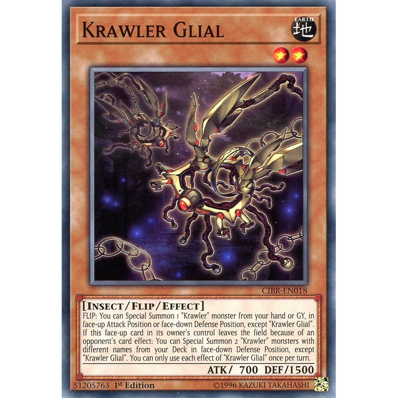 Yu-Gi-Oh TCG CIBR-EN018 C Krawler Glial Circuit Break